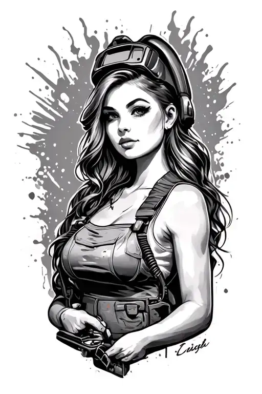 Sexy Welder Girl
