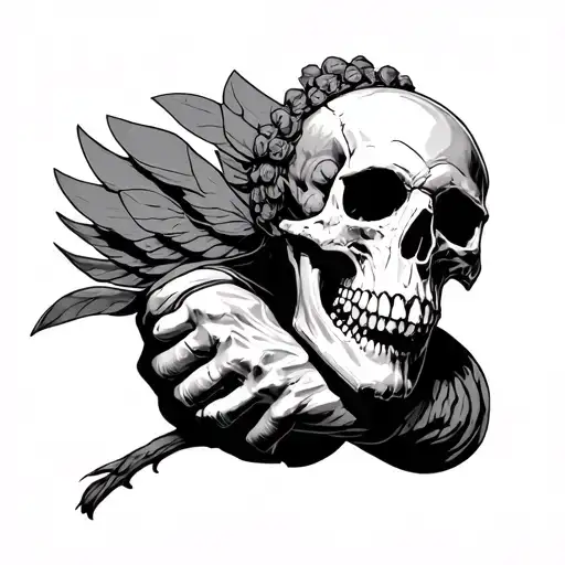 Atlas Carrying A Skull