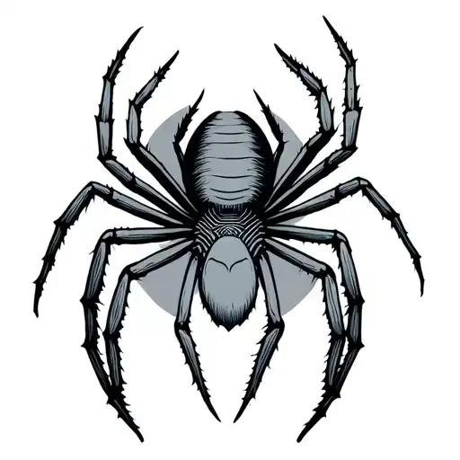 Virgo Symbol With Spider