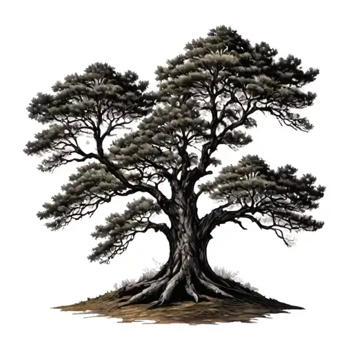 Louisiana Cypress Tree With Peat Moss