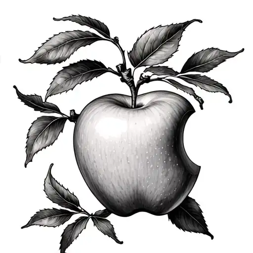 Apple Branch With Number 8 Made