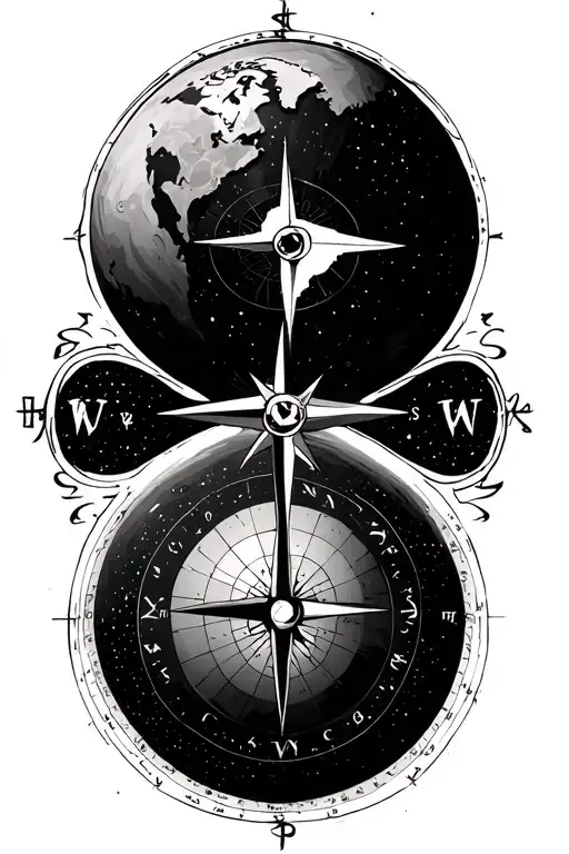 Planet With The Nautical Compass
