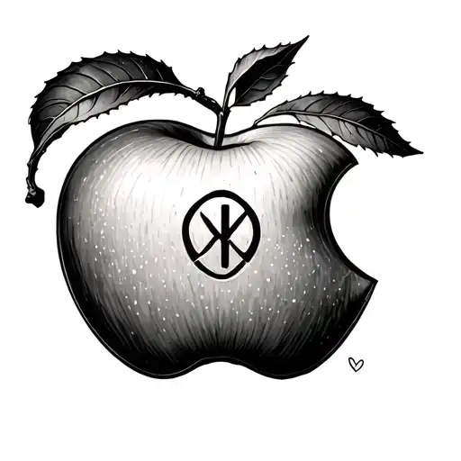 Apple Branch With Infinity Symbol
