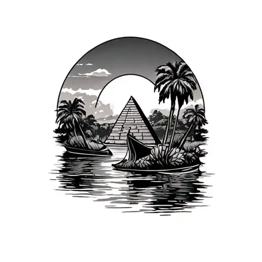 The Nile River With The Name Mitchell