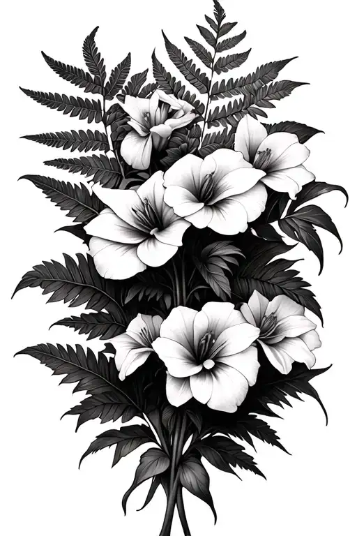 Fern Gladiolus Flower Bouquet