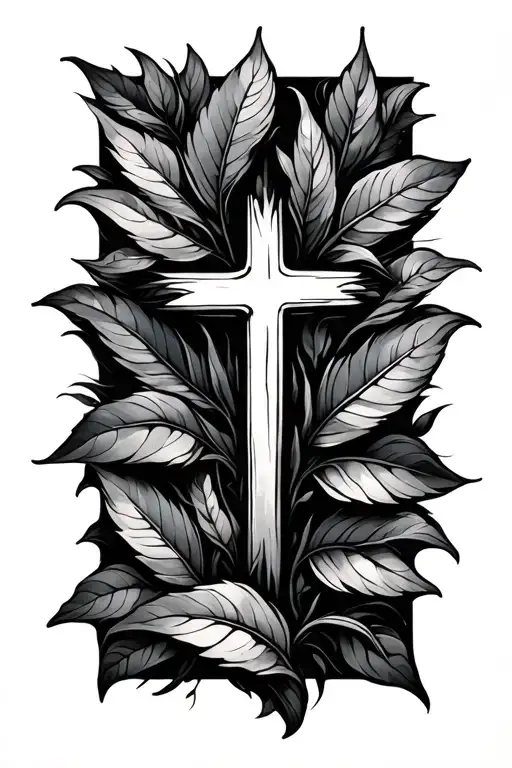 Cross Leaves Growing