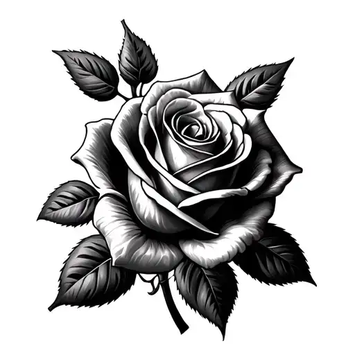 Forearm Rose Tattoo Design