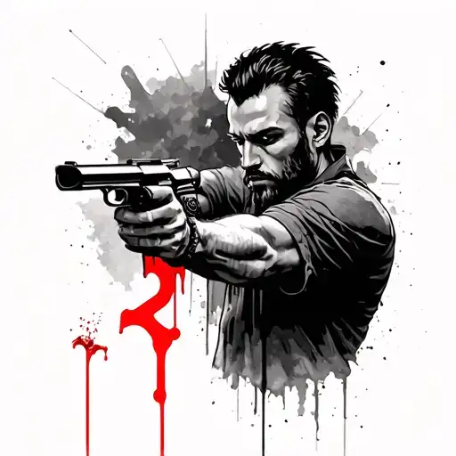 A Man Who Is Shooting And Opposite The Number 2 And The Blood Of The Blood