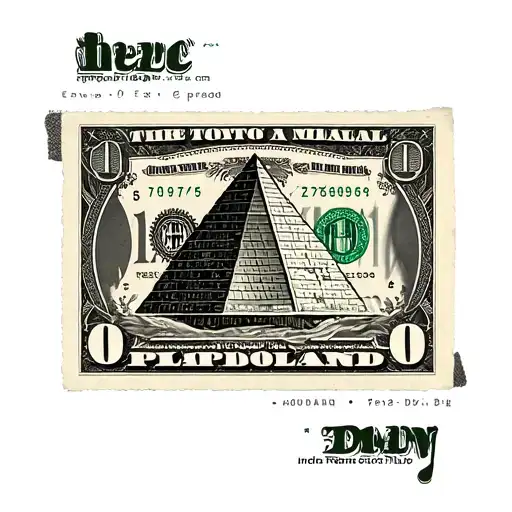 Pyramid On Dollar Bill