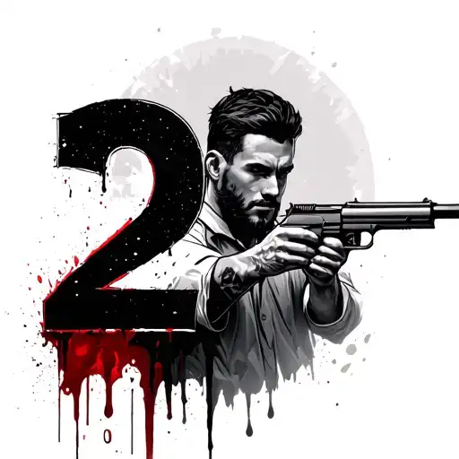 A Man Who Is Shooting And Opposite The Number 2 And The Blood Of The Blood
