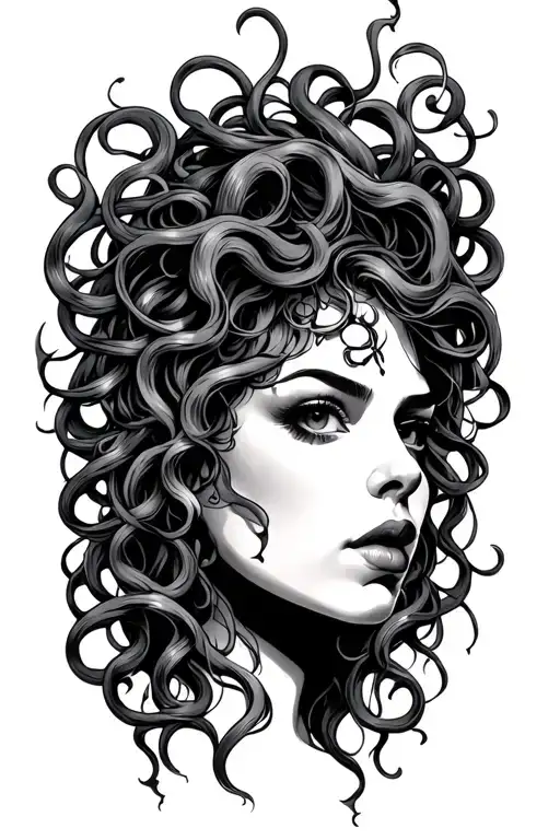 Medusa Gangster Woman's Head
