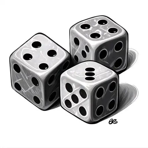 Ebley And Dice With 1 And 6