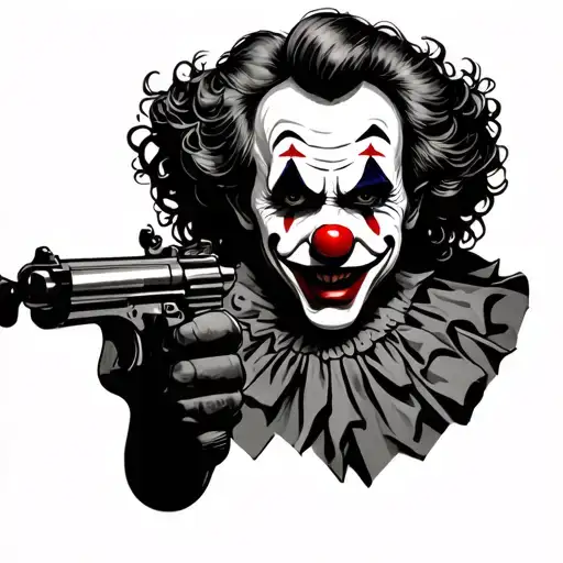 Clown With Gun