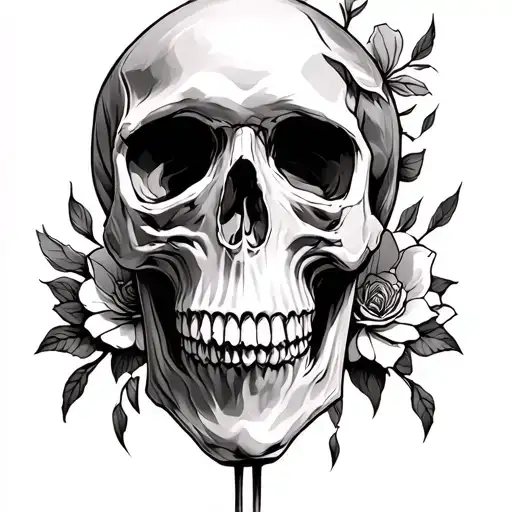 Skull Sleeve Tattoo Design
