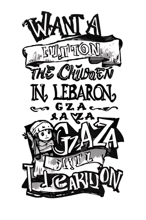 I Want A Short Quote About The Children In Gaza And Lebanon With A Nice Text Fond