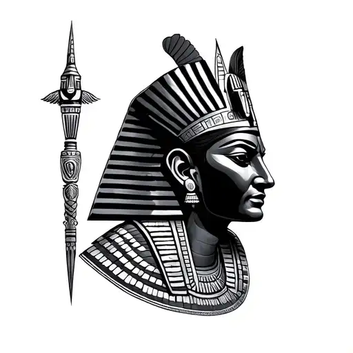 Egyptian Gods And Temple