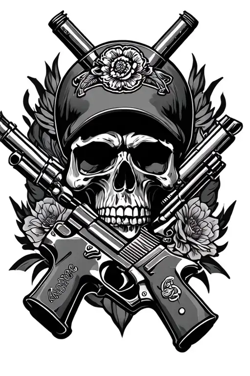 Chicano Gang Touch Tatto Guns