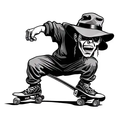 A Gangster Lil Homie Outlaw Skater Vibe