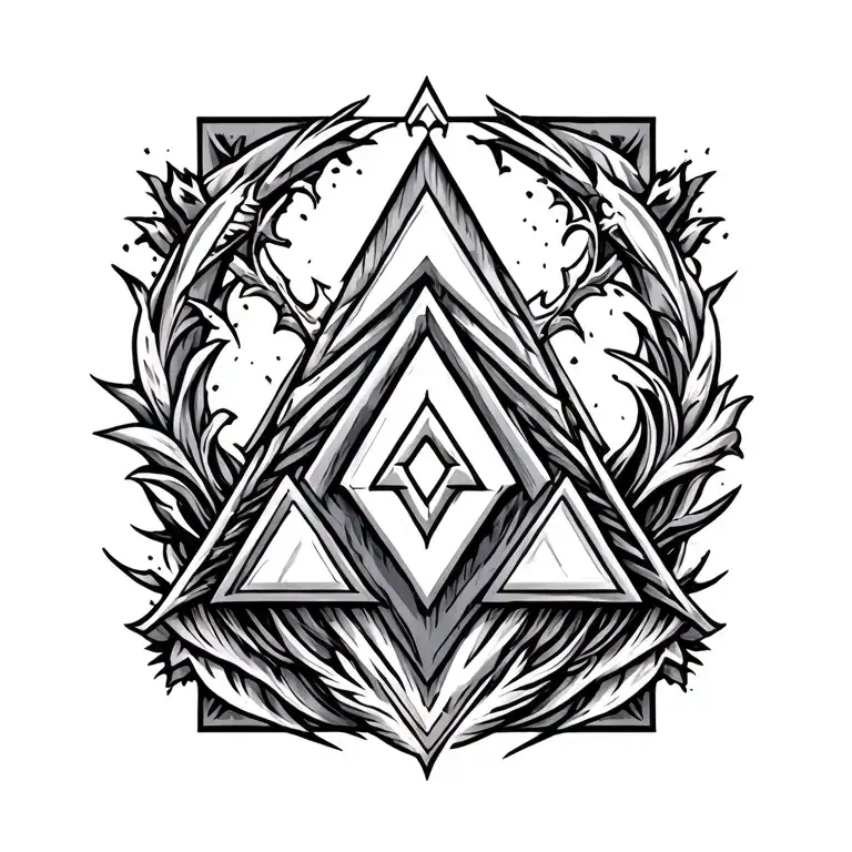 Valknut Sleeve Tattoo Design Inspired