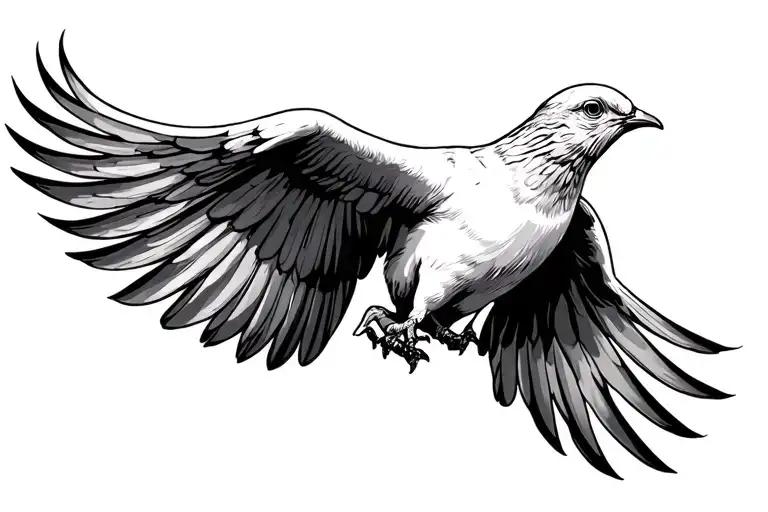 Dove Flying