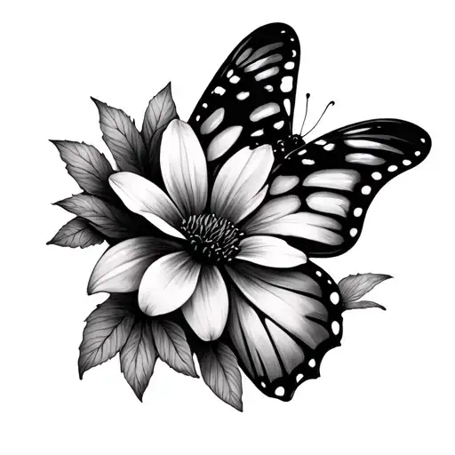 Butterfly's With Flower