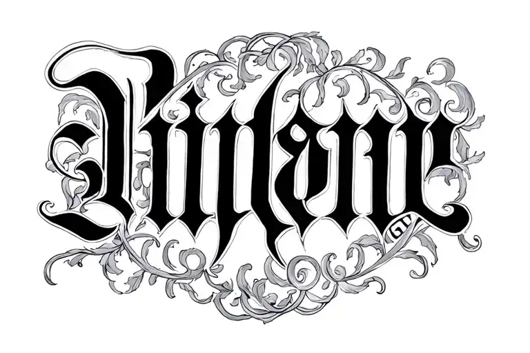 Word Vidrine Old English Letter