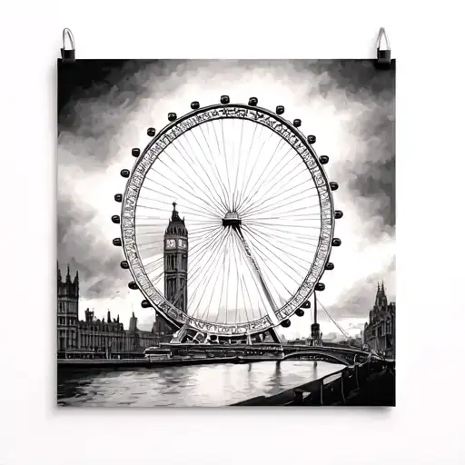 London Eye Minimalist Fine Line
