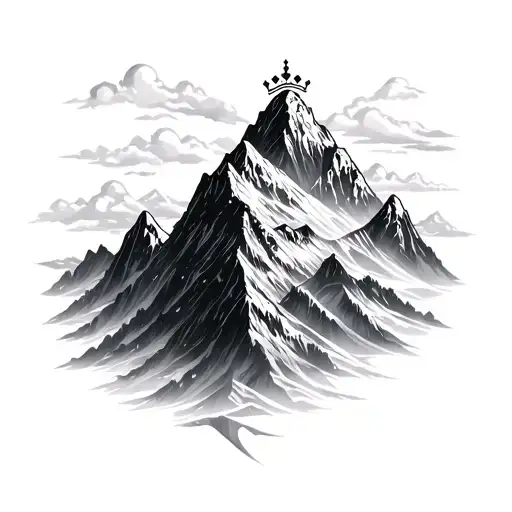 Mountains And The Crown On Top