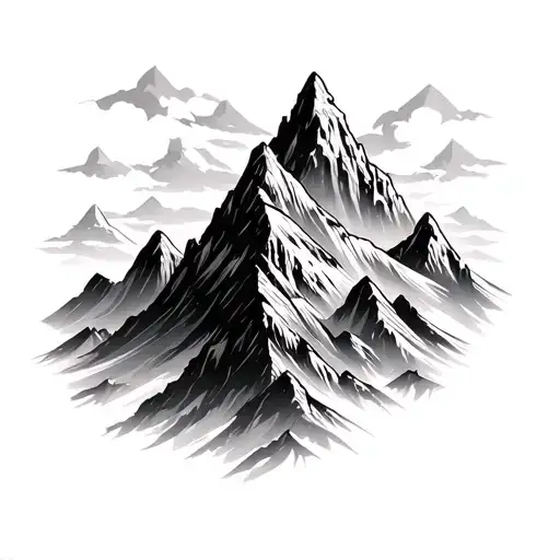 Mountains And The Crown On Top