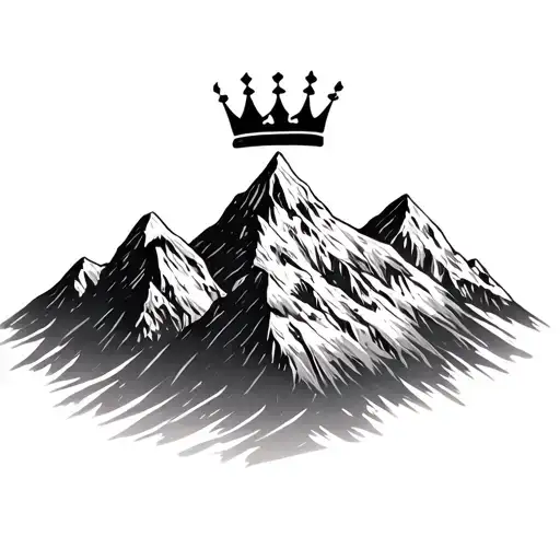 Mountains And The Crown On Top