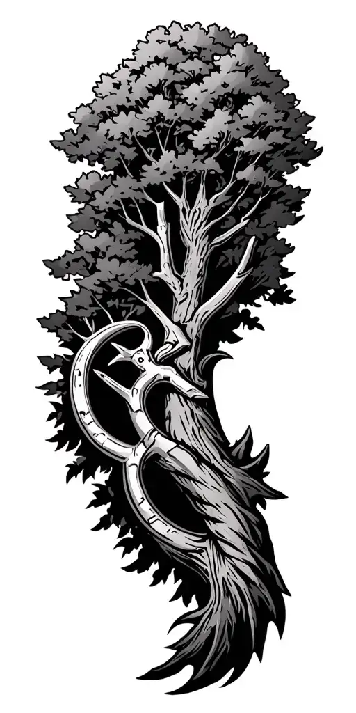 Army 198Th Infantry Brigade Symbol Tree