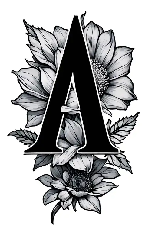 Letter A Ans Flower
