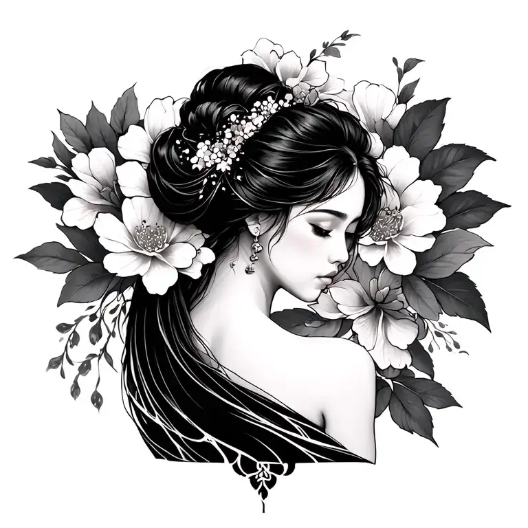 Feminine Japanese Back