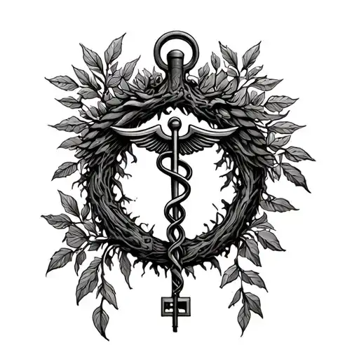 Caduceus Soil Key Tree Of Life And Background Of Colombia