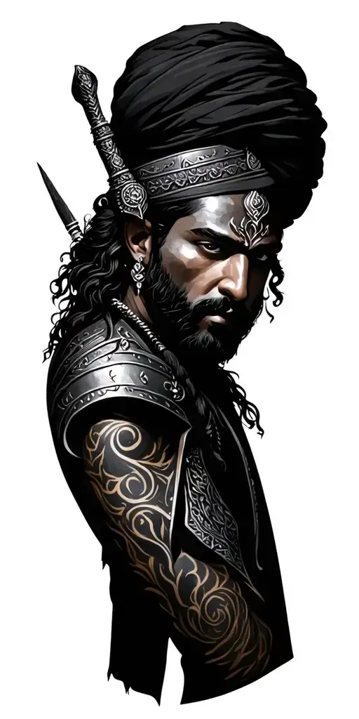 Warrior With Meaningful For Name Rupinder Singh