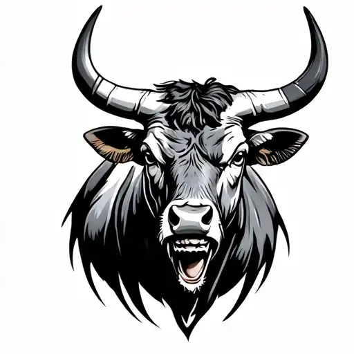 Taurus Bull With Evil Grin