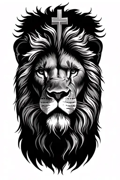 Lion And Cross