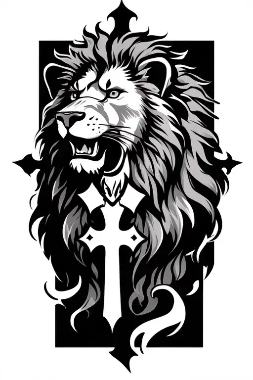 Lion And Cross And Wound