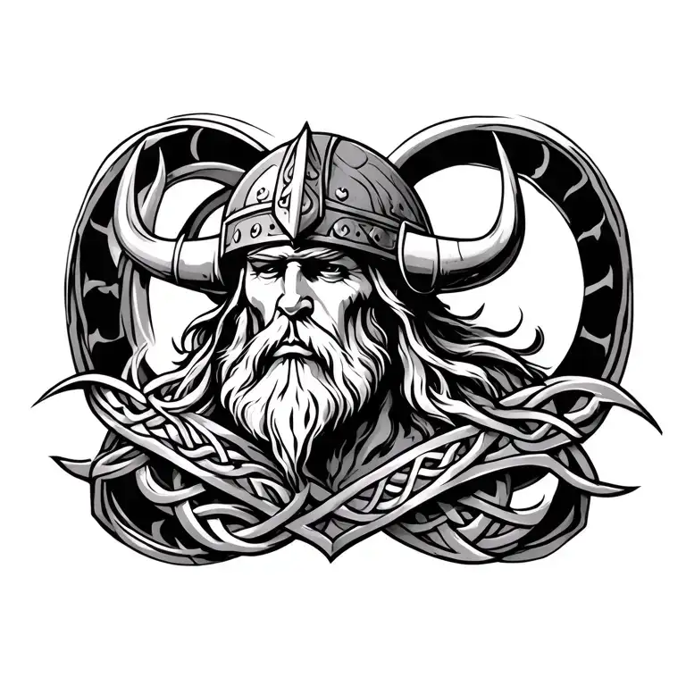 Viking And Celtic Design Combining Elements