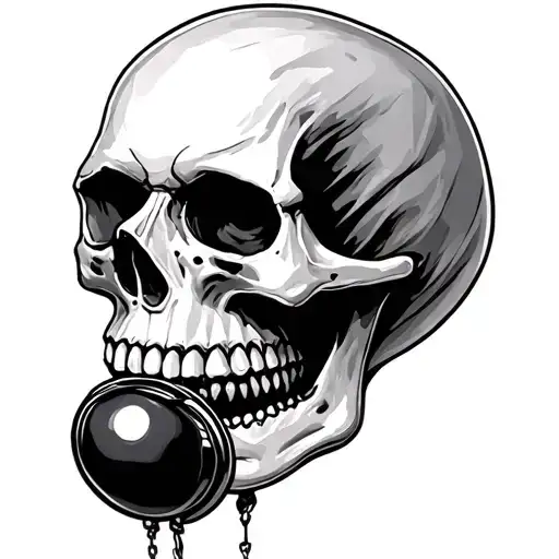 Skull Ball Gag