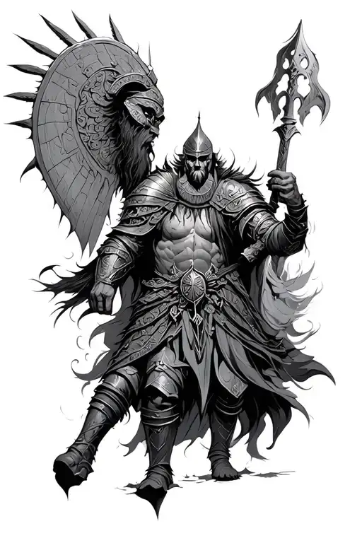 Valkiry Taking A Warrior To The Valhalla