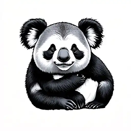 A Koala That Hugs A Panda