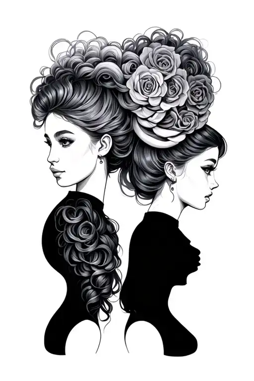 Aries And Gemini Sisters Hair Tangled Together