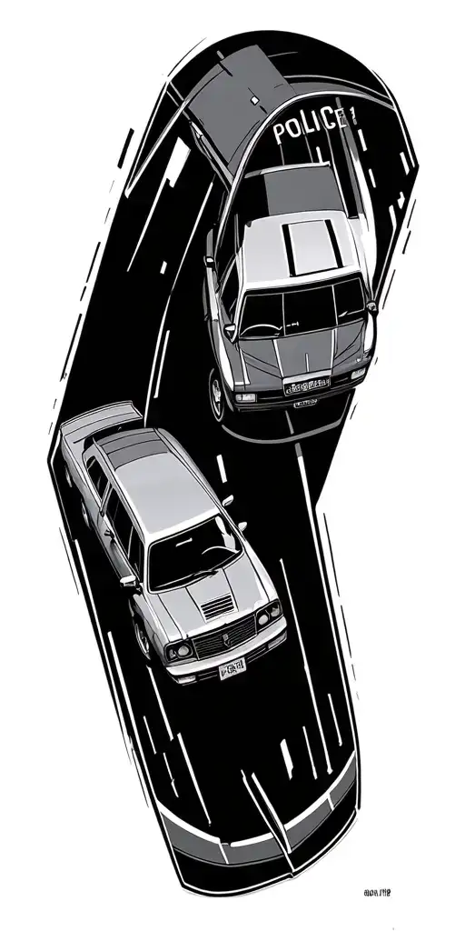 Car Running From Cops