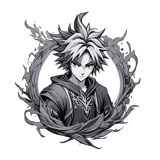 Sora From Kingdom Hearts Surrounded