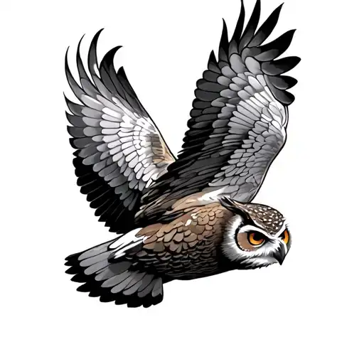 Owl Flying