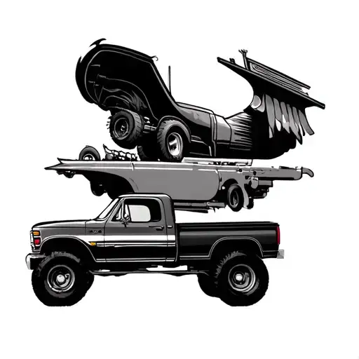 American Truck Parked