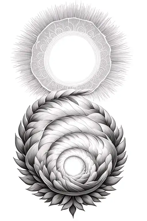 Kundalini Spiral With Halo