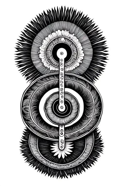 Kundalini Spiral With Halo