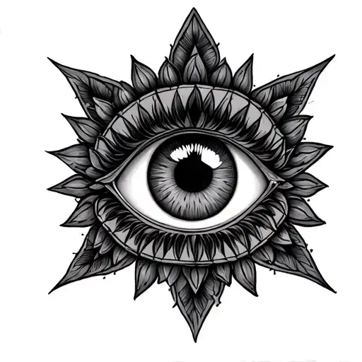 Eye Of Providence Inside Mandala